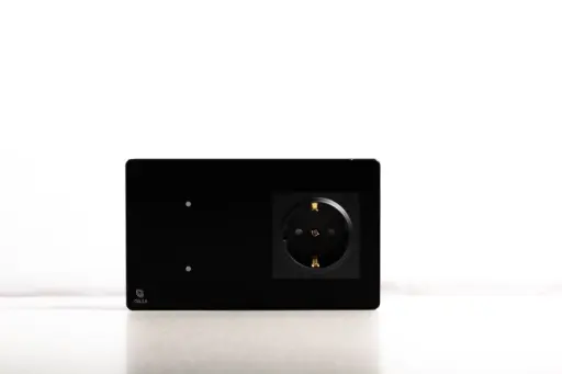 شیشه کلید ترکیبی دو خانه فریم دار ECO ( 1 پریز + 1 کلید )